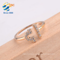 Adjustable size silver Libra ring jewelry for girl